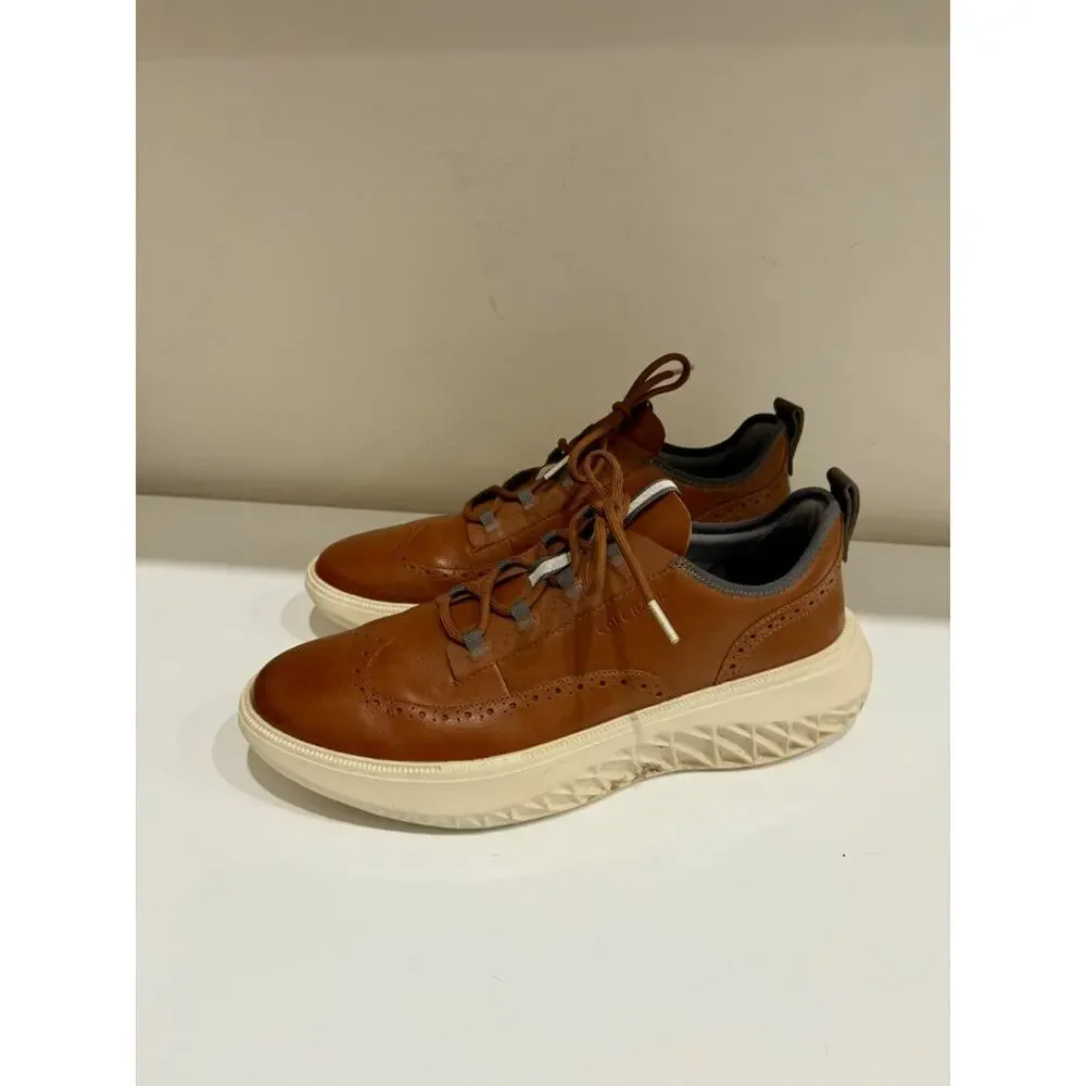 Cole Haan Zerogrand Work From Anywhere Leather Oxford Sneaker Brown Men's 12M